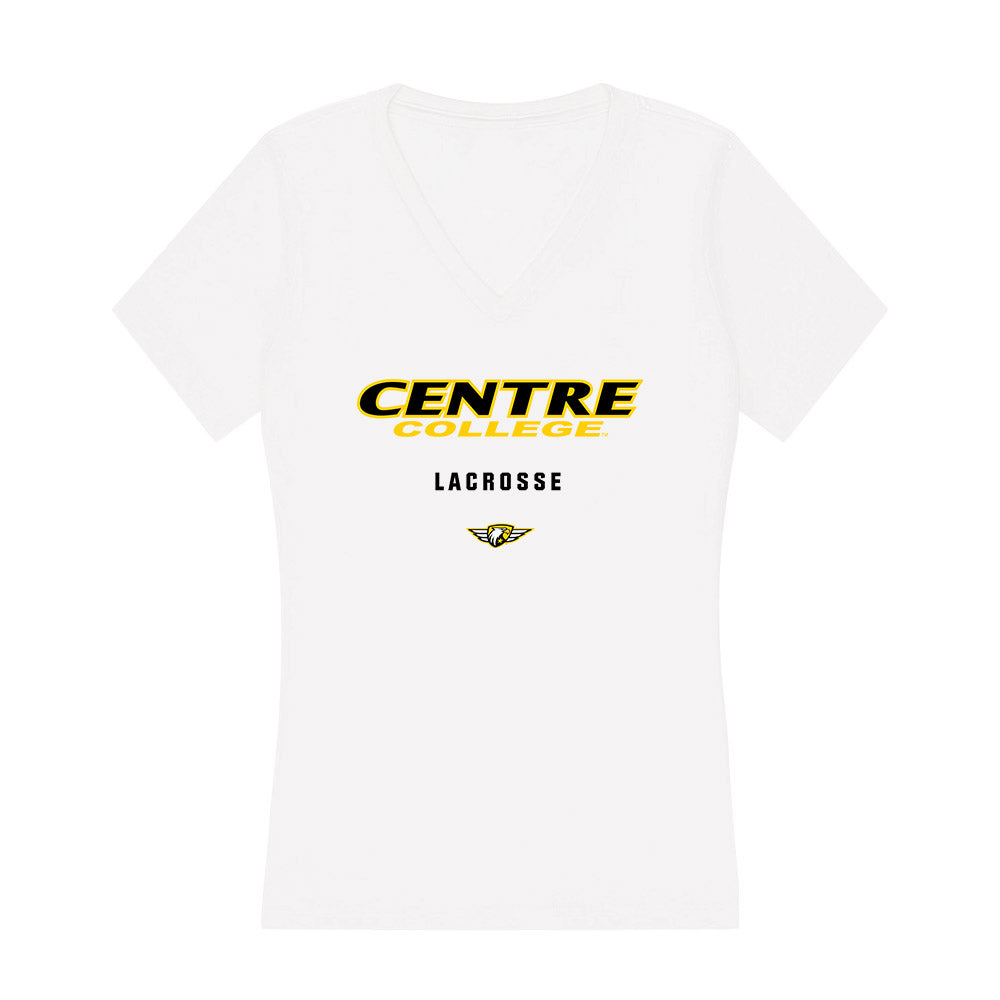 Centre College - NCAA Men's Lacrosse : Aiden Turnage - Women's V-Neck T-Shirt-0