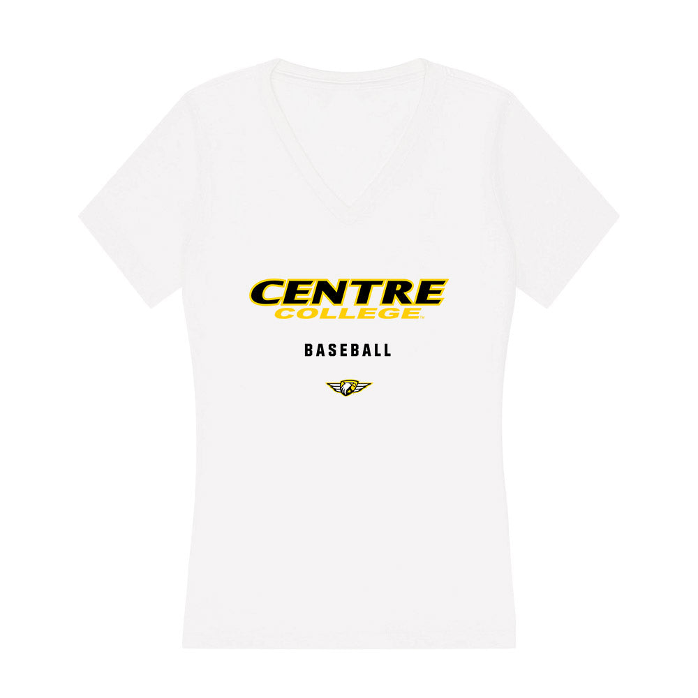 Centre College - NCAA Baseball : Austin Gentile - Women's V-Neck T-Shirt-0