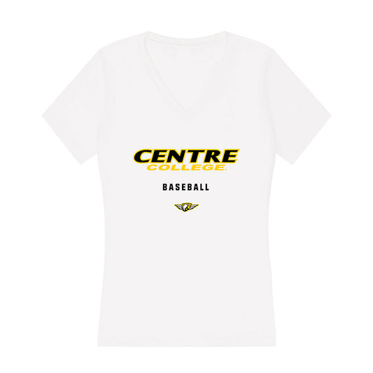 Centre College - NCAA Baseball : Austin Gentile - Women's V-Neck T-Shirt-0