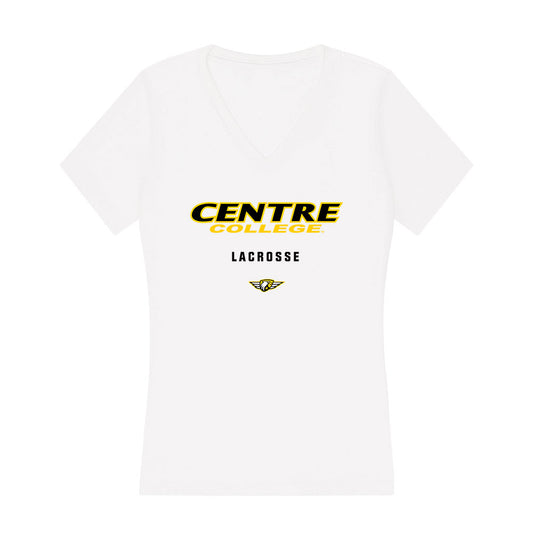 Centre College - NCAA Women's Lacrosse : Lauren Elder - Women's V-Neck T-Shirt-0