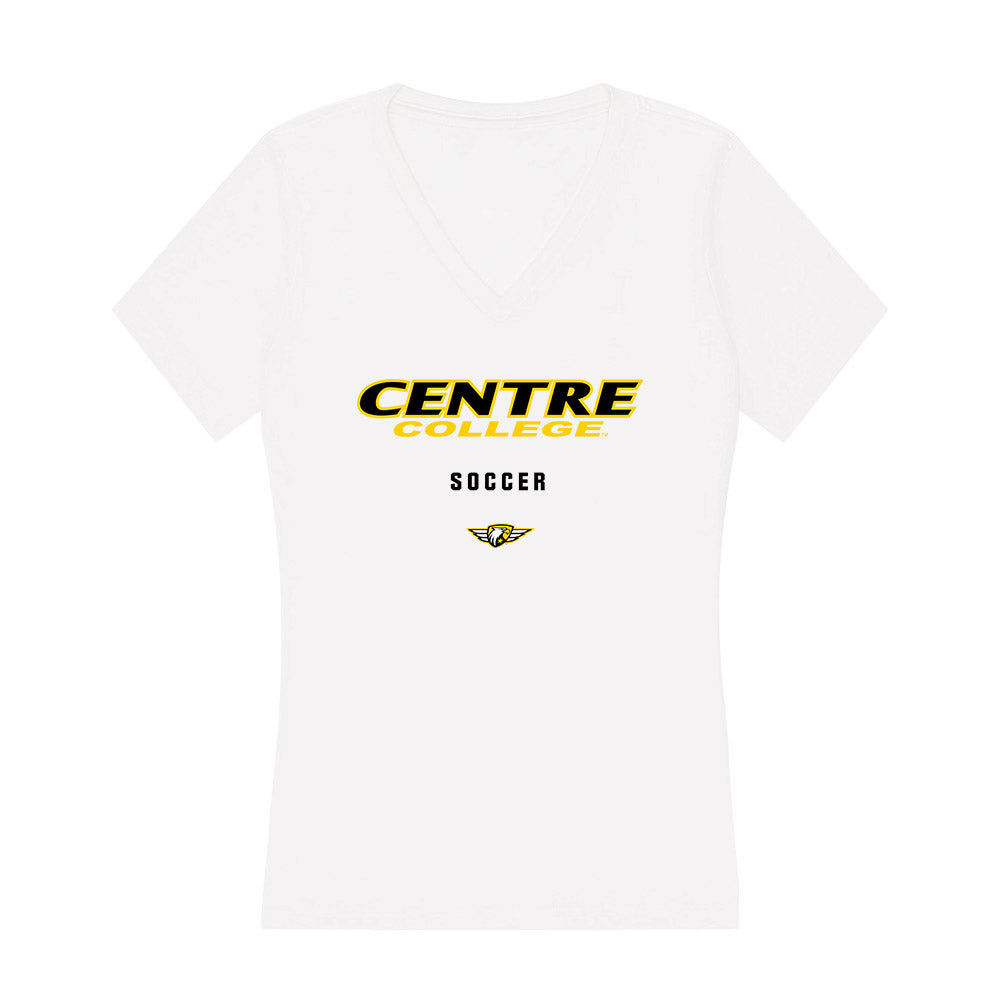 Centre College - NCAA Women's Soccer : Ella Mann - Women's V-Neck T-Shirt-0