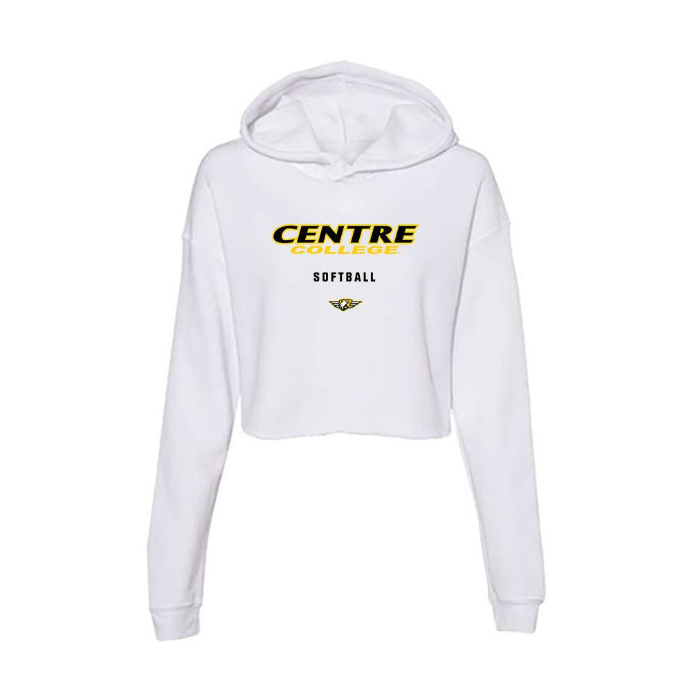 Centre College - NCAA Softball : Sarah Bradley - Women's Crop Fleece Hoodie-0