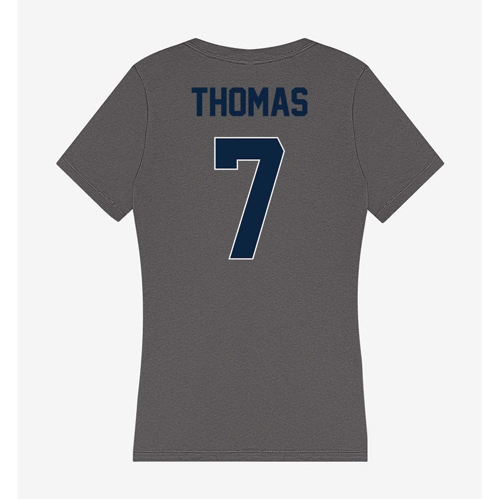 Xavier - NCAA Baseball : Tanner Thomas - Women's V-Neck T-Shirt-1