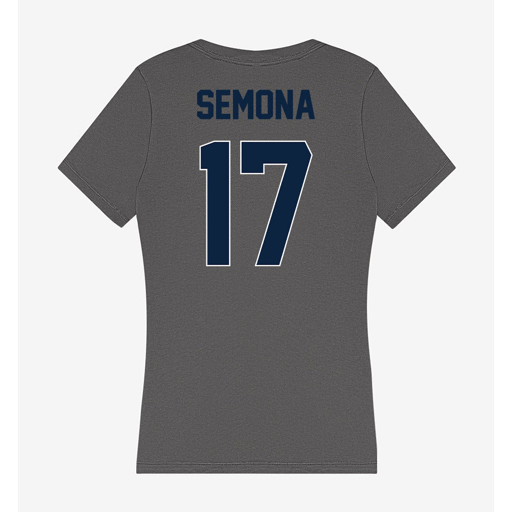Xavier - NCAA Women's Volleyball : Gabby Semona - Women's V-Neck T-Shirt-1