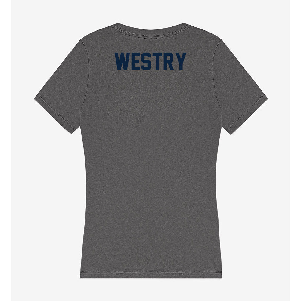 Xavier - NCAA Men's Basketball : Chance Westry - Women's V-Neck T-Shirt-1