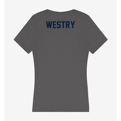 Xavier - NCAA Men's Basketball : Chance Westry - Women's V-Neck T-Shirt-1