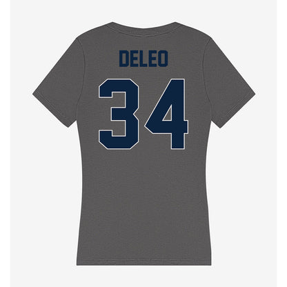 Xavier - NCAA Baseball : Asher DeLeo - Women's V-Neck T-Shirt-1