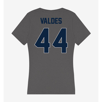 Xavier - NCAA Baseball : Jorge Valdes - Women's V-Neck T-Shirt-1