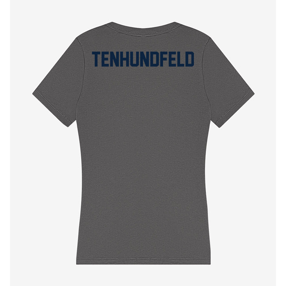 Xavier - NCAA Women's Swimming & Diving : Emma Tenhundfeld - Women's V-Neck T-Shirt-1