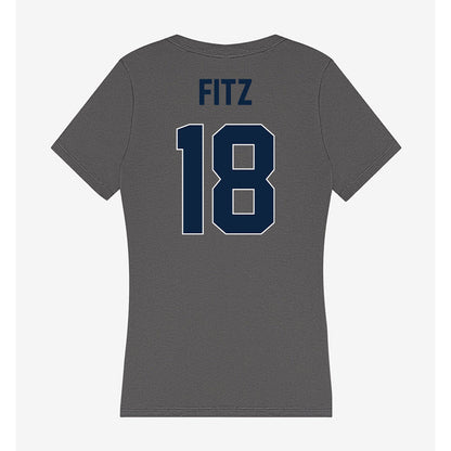 Xavier - NCAA Baseball : Jonathan Fitz - Women's V-Neck T-Shirt-1