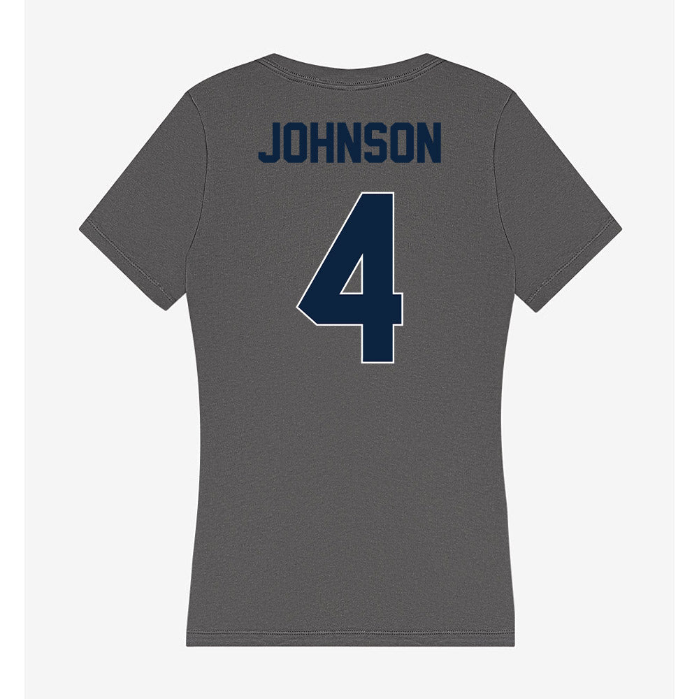 Xavier - NCAA Baseball : Peter Johnson - Women's V-Neck T-Shirt-1