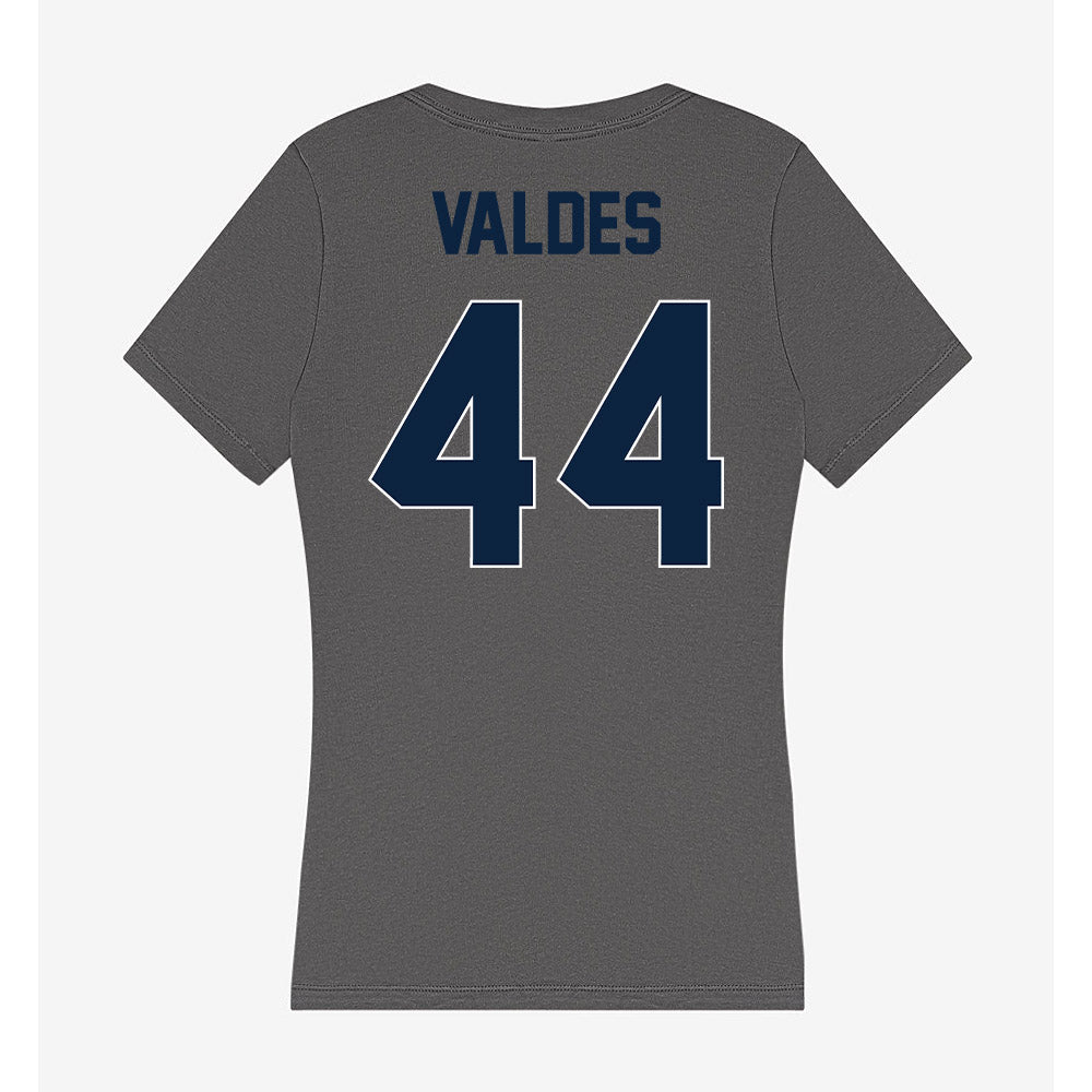 Xavier - NCAA Baseball : Jorge Valdes - Women's V-Neck T-Shirt-1