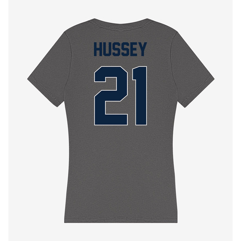 Xavier - NCAA Baseball : Ryan Hussey - Women's V-Neck T-Shirt-1