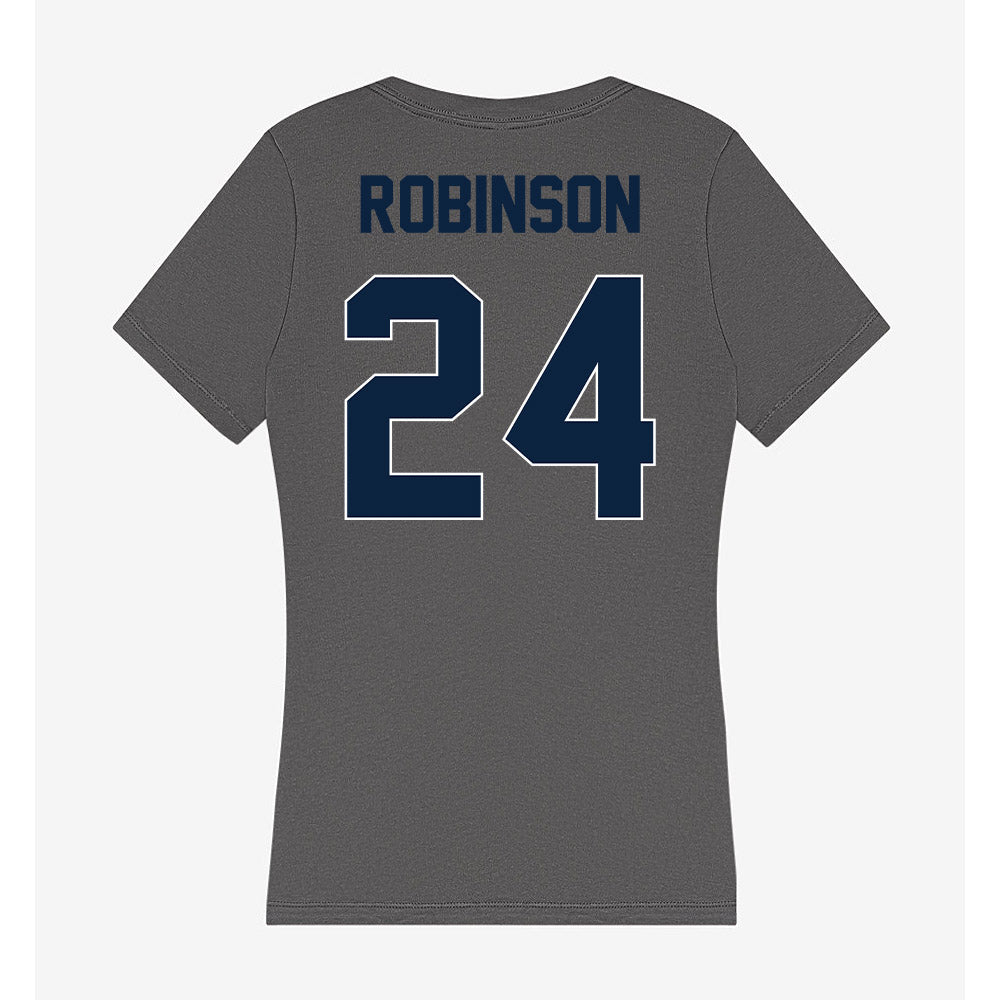 Xavier - NCAA Baseball : Cooper Robinson - Women's V-Neck T-Shirt-1