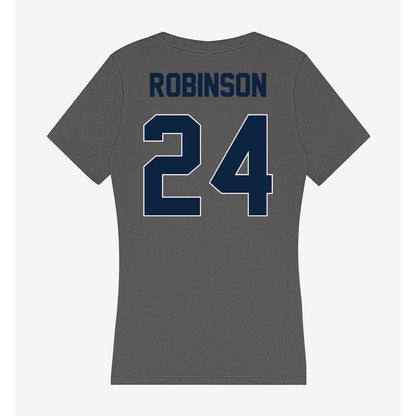 Xavier - NCAA Baseball : Cooper Robinson - Women's V-Neck T-Shirt-1