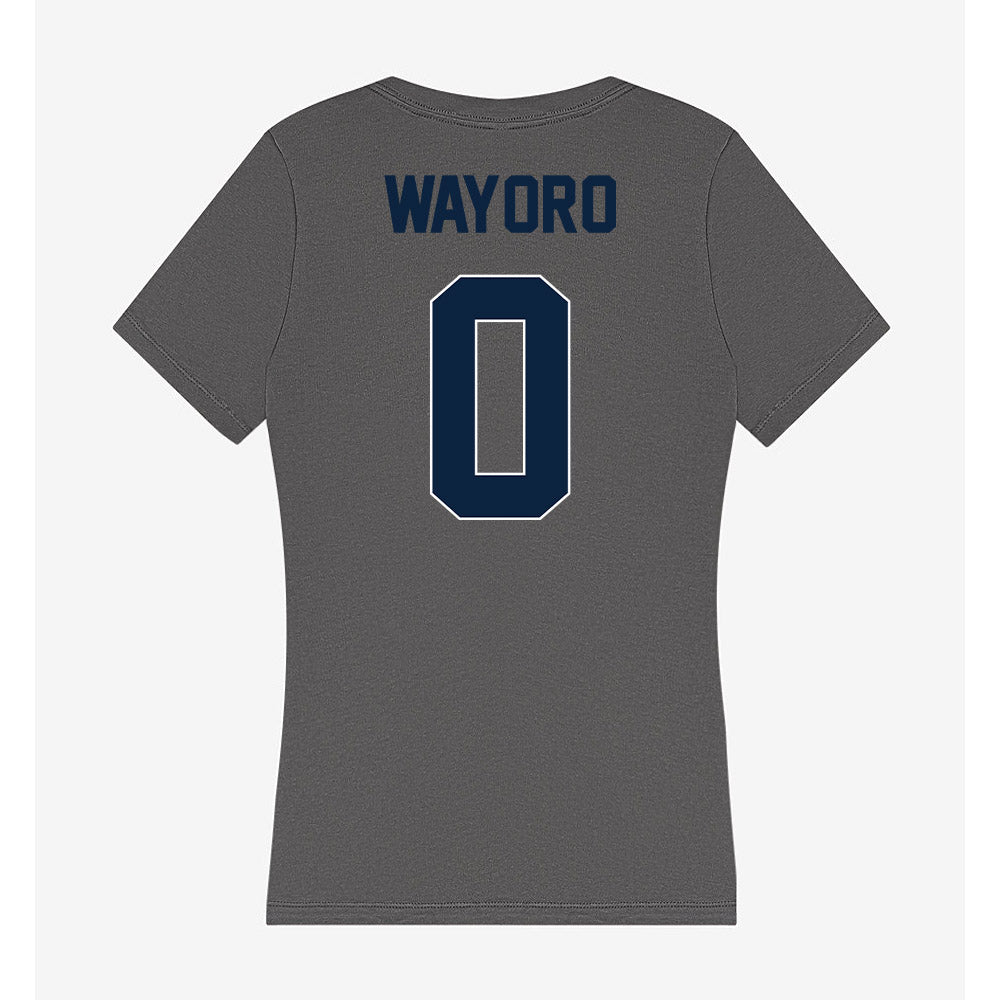 Xavier - NCAA Men's Soccer : Immanuel Wayoro - Women's V-Neck T-Shirt-1