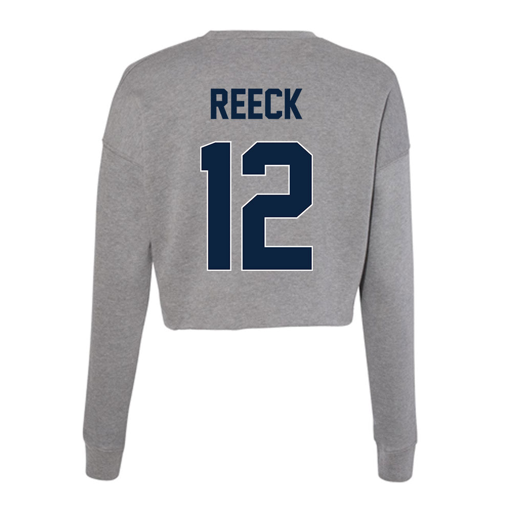 Xavier - NCAA Women's Lacrosse : Haley Reeck - Women's Cropped Crew Fleece-1