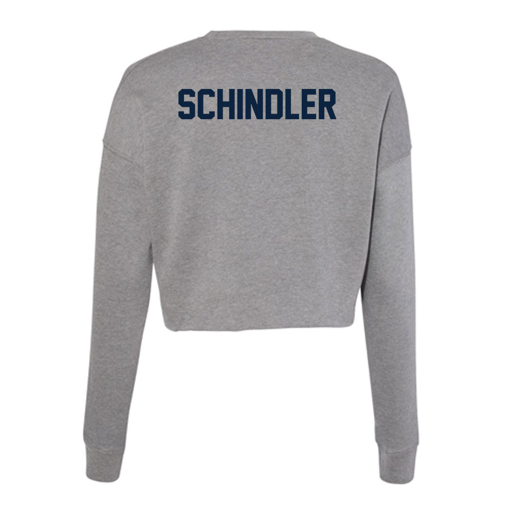 Xavier - NCAA Men's Track & Field : Luke Schindler - Women's Cropped Crew Fleece-1