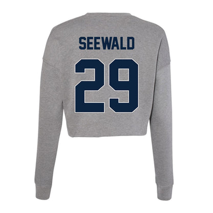 Xavier - NCAA Women's Lacrosse : Julia Seewald - Women's Cropped Crew Fleece-1