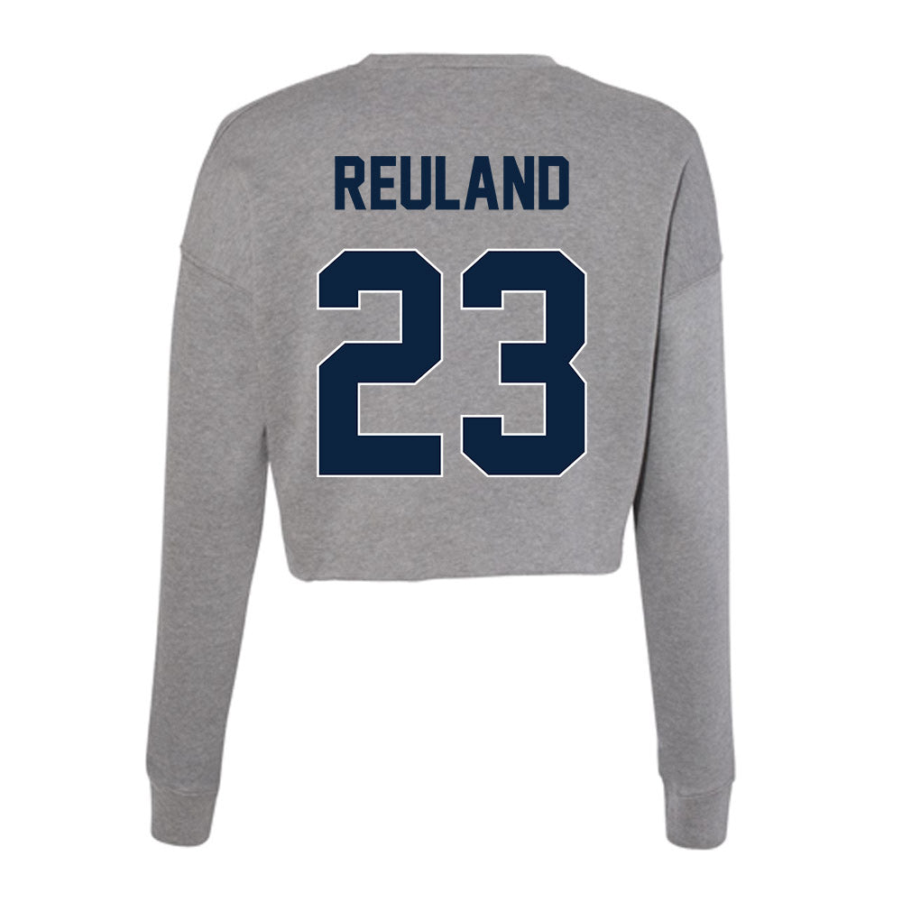 Xavier - NCAA Women's Soccer : Frances Reuland - Women's Cropped Crew Fleece-1