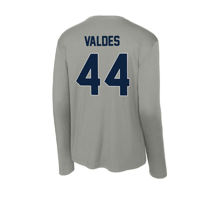 Xavier - NCAA Baseball : Jorge Valdes - Activewear Long Sleeve T-Shirt-1
