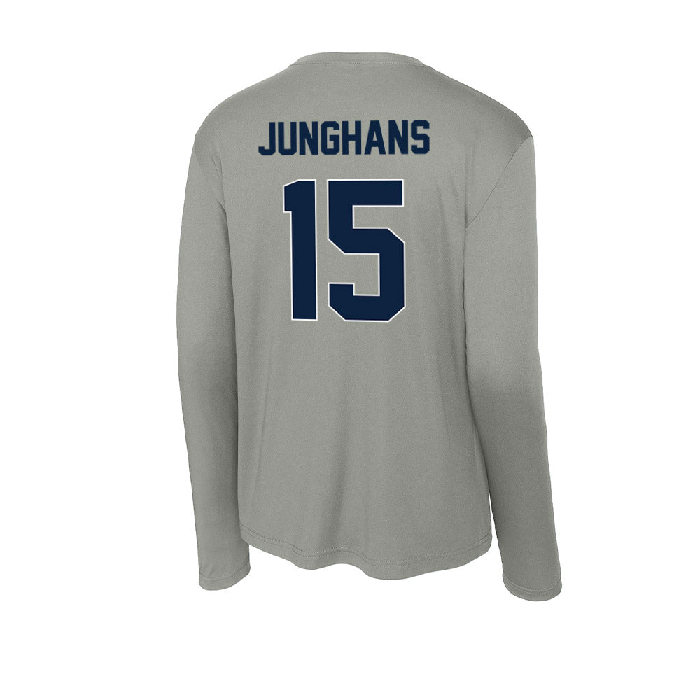 Xavier - NCAA Baseball : Alex Junghans - Activewear Long Sleeve T-Shirt-1