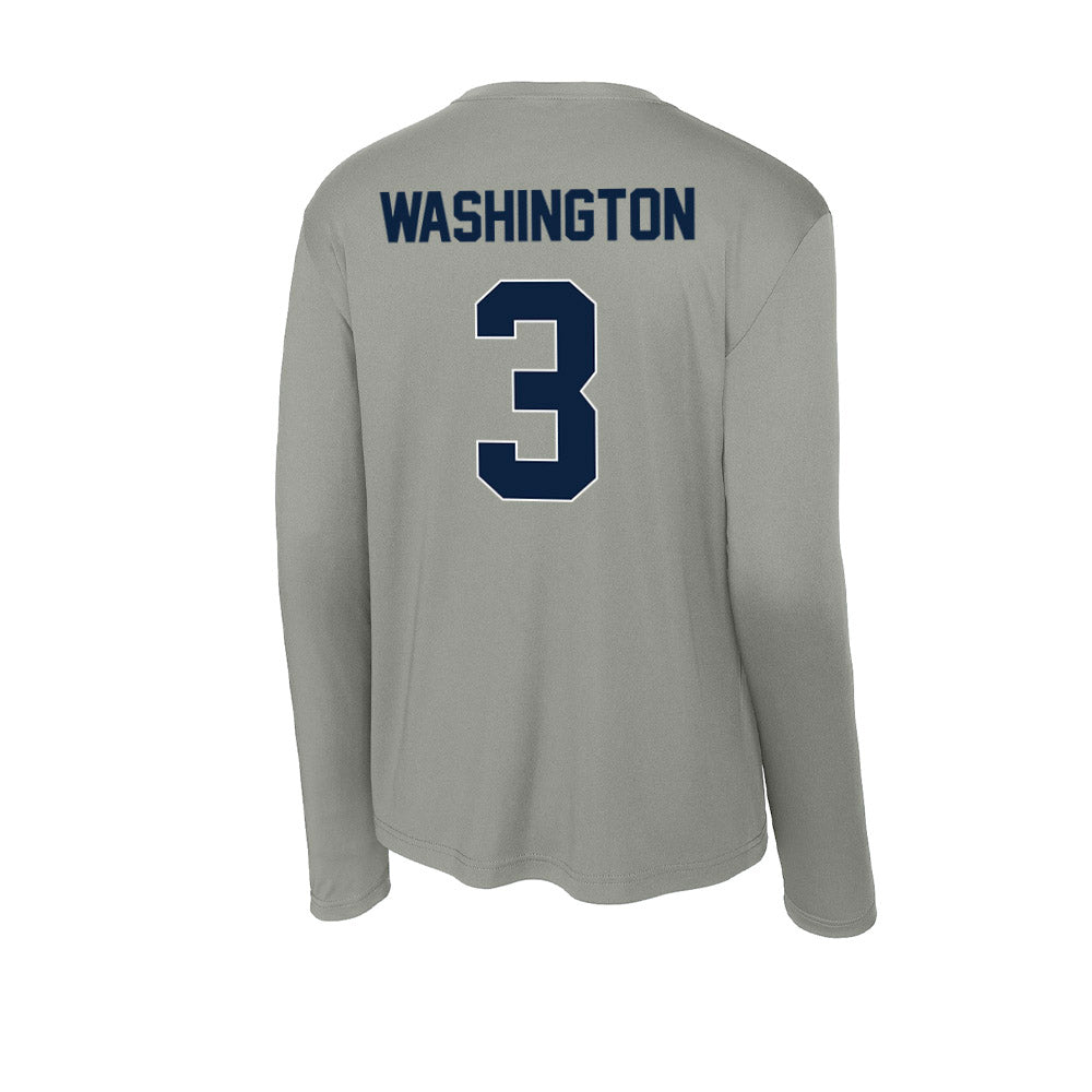 Xavier - NCAA Men's Basketball : Tru Washington - Activewear Long Sleeve T-Shirt-1
