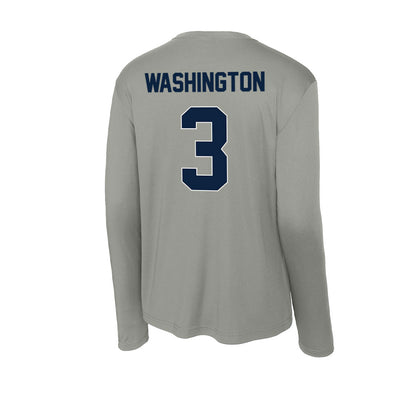Xavier - NCAA Men's Basketball : Tru Washington - Activewear Long Sleeve T-Shirt-1