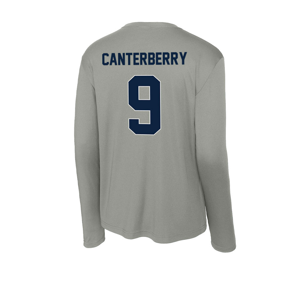 Xavier - NCAA Baseball : Donavan Canterberry - Activewear Long Sleeve T-Shirt-1