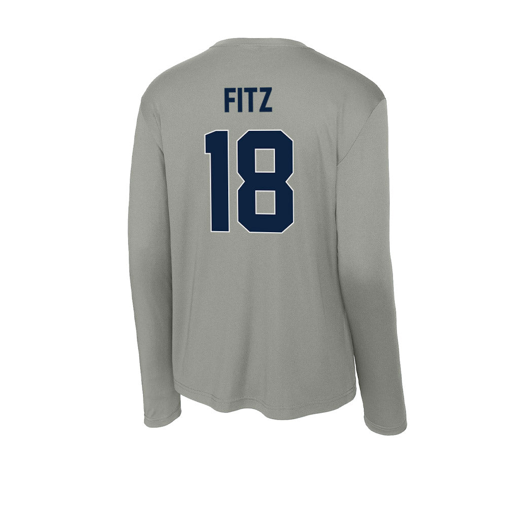 Xavier - NCAA Baseball : Jonathan Fitz - Activewear Long Sleeve T-Shirt-1