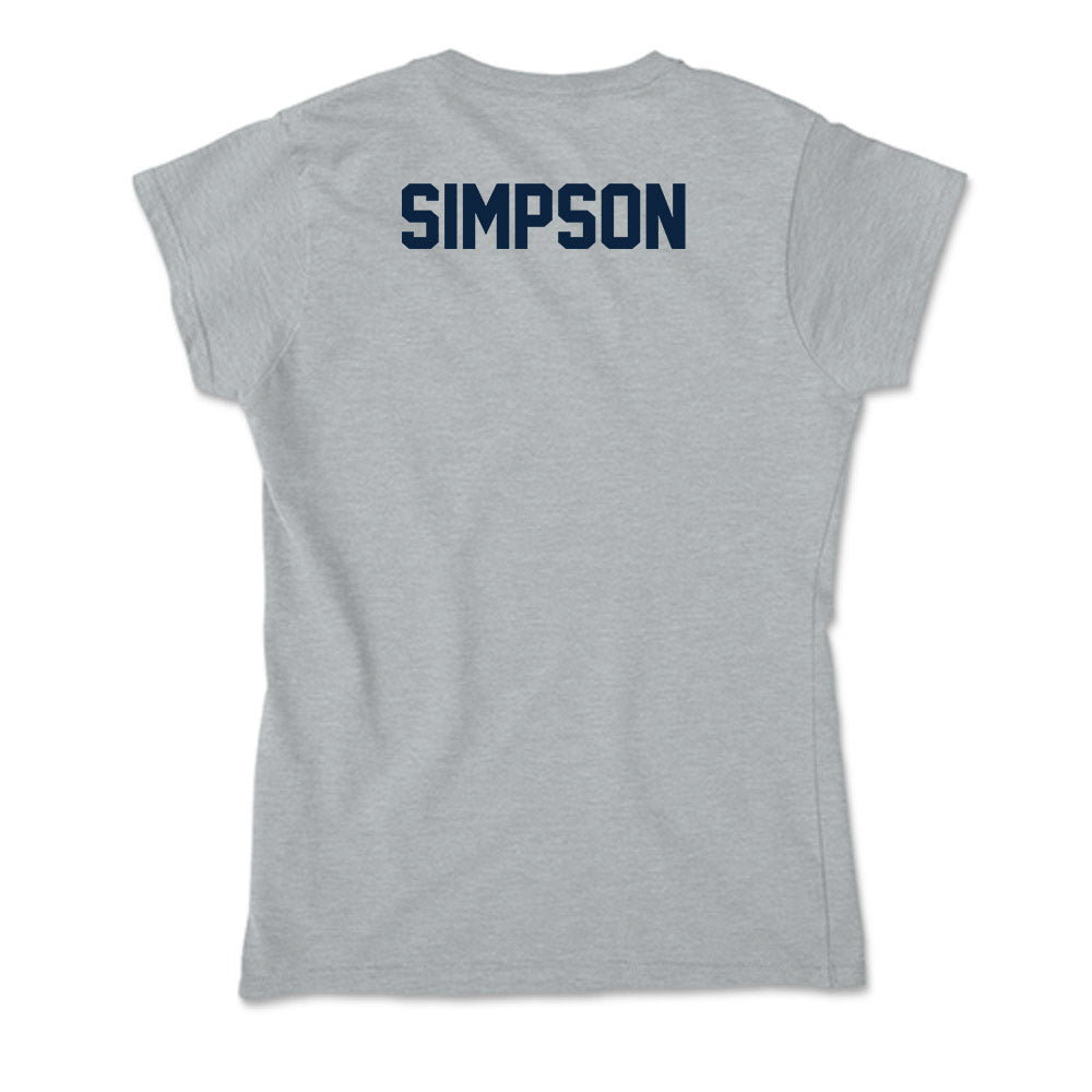 Xavier - NCAA Men's Swimming & Diving : Walker Simpson - Soft Style Women’s T-Shirt-1