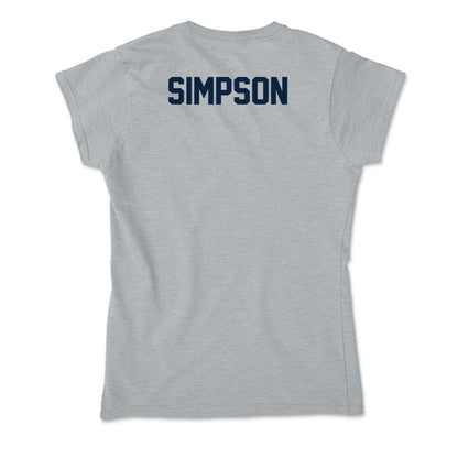 Xavier - NCAA Men's Swimming & Diving : Walker Simpson - Soft Style Women’s T-Shirt-1