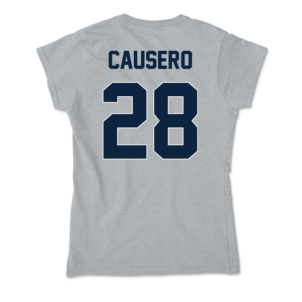 Xavier - NCAA Baseball : Lincoln Causero - Soft Style Women’s T-Shirt-1