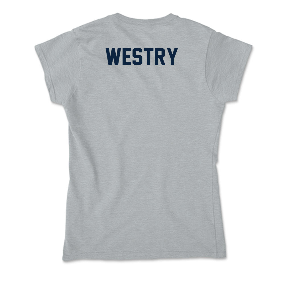 Xavier - NCAA Men's Basketball : Chance Westry - Soft Style Women’s T-Shirt-1