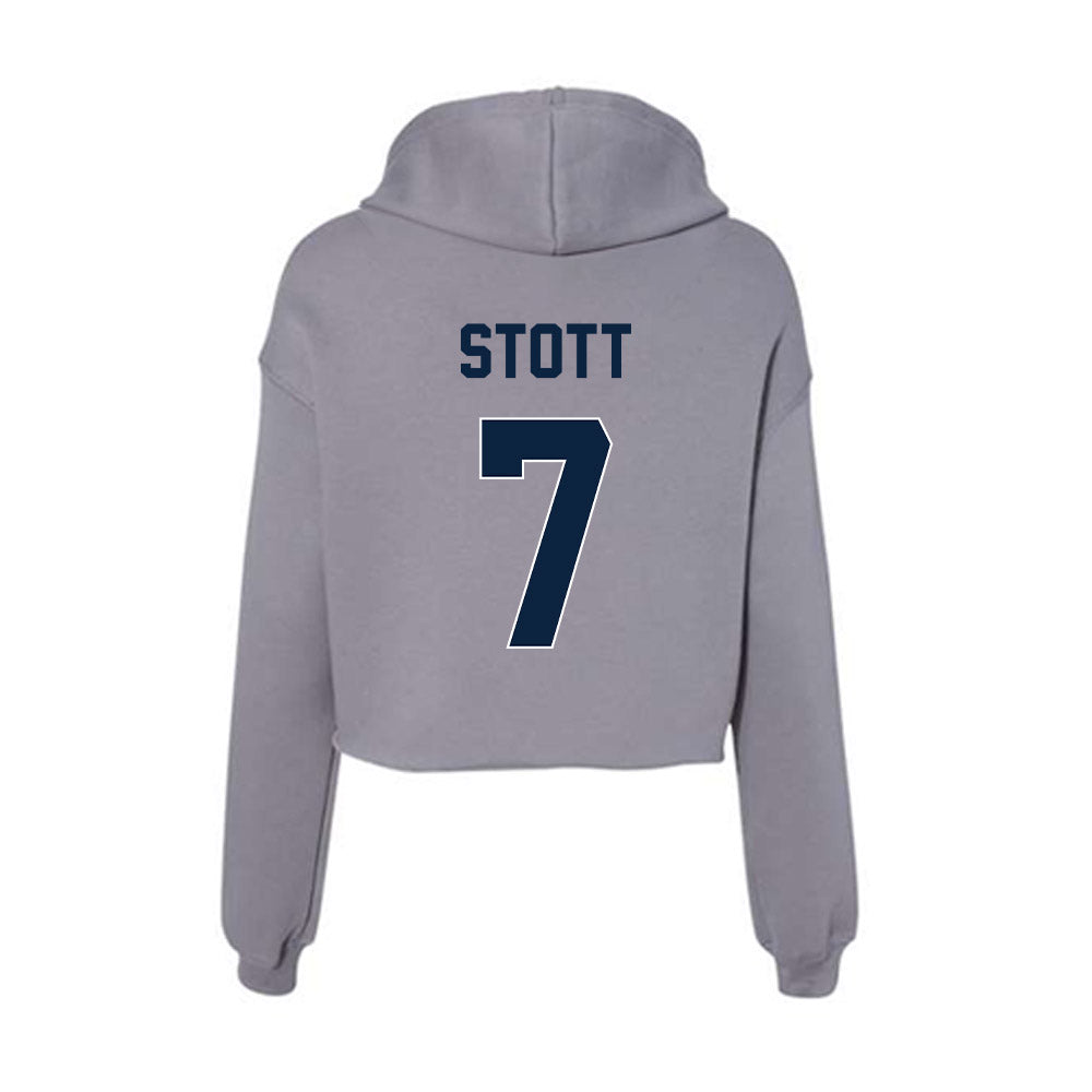 Xavier - NCAA Women's Soccer : Alivia Stott - Women's Crop Fleece Hoodie-1