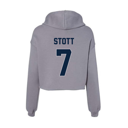 Xavier - NCAA Women's Soccer : Alivia Stott - Women's Crop Fleece Hoodie-1