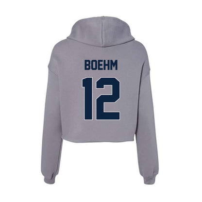 Xavier - NCAA Women's Volleyball : McKinley Boehm - Women's Crop Fleece Hoodie-1