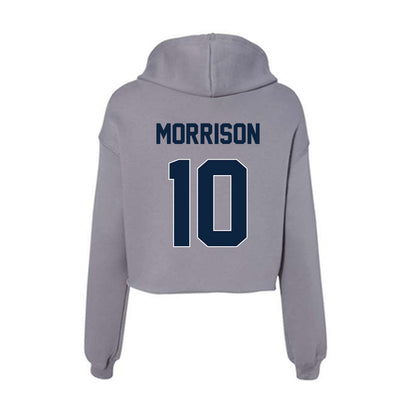 Xavier - NCAA Women's Soccer : Alexis Morrison - Women's Crop Fleece Hoodie-1