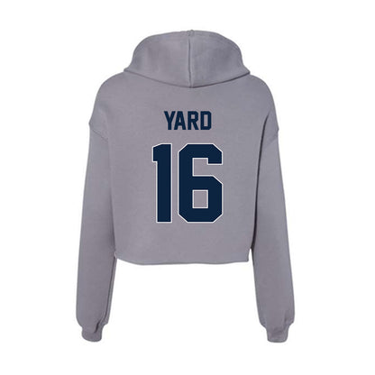 Xavier - NCAA Women's Lacrosse : Cameron Yard - Women's Crop Fleece Hoodie-1