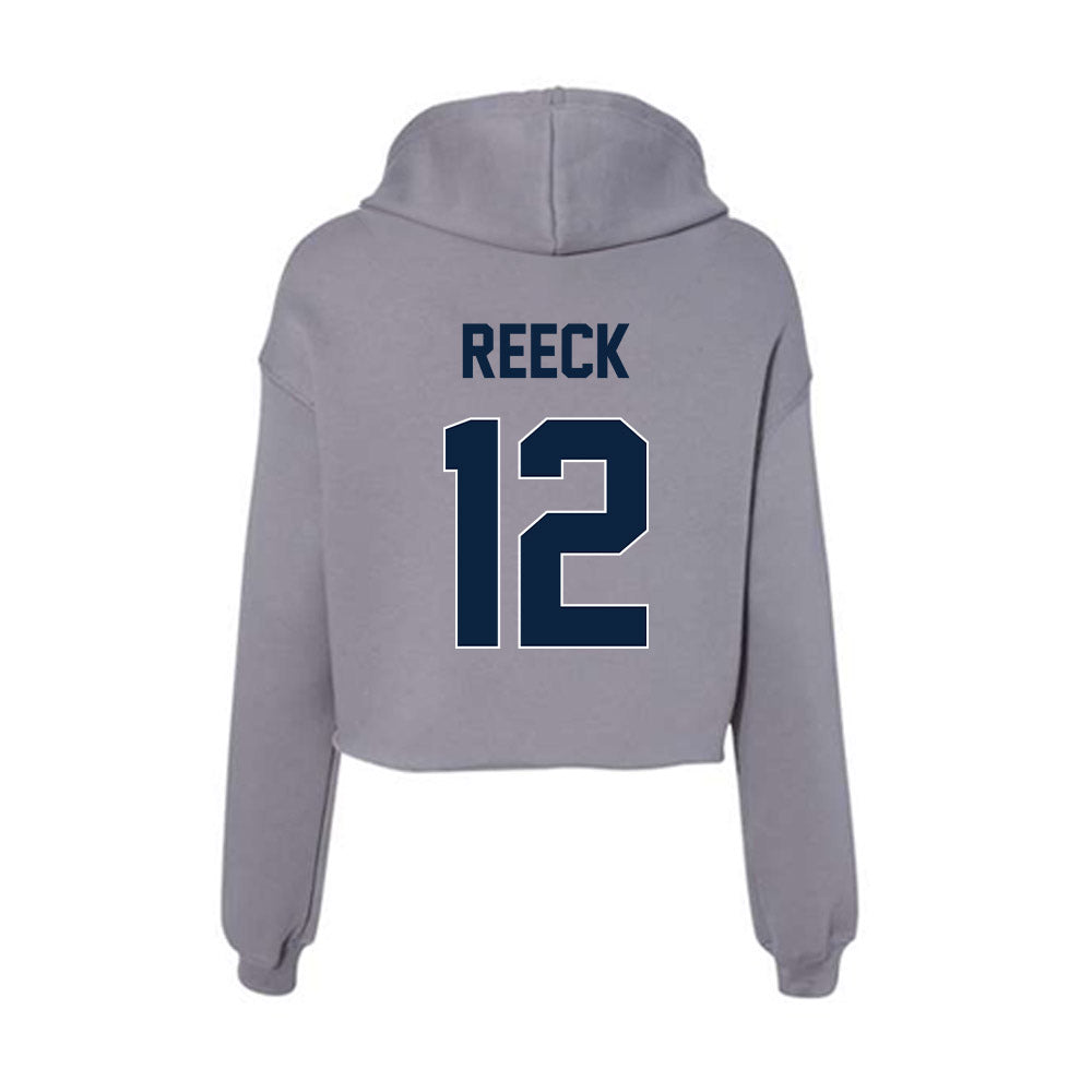 Xavier - NCAA Women's Lacrosse : Haley Reeck - Women's Crop Fleece Hoodie-1