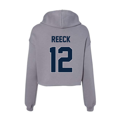 Xavier - NCAA Women's Lacrosse : Haley Reeck - Women's Crop Fleece Hoodie-1