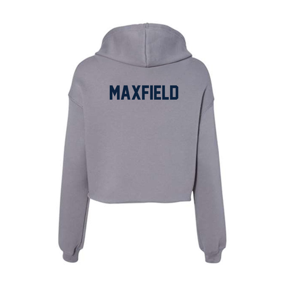 Xavier - NCAA Women's Swimming & Diving : Ella Maxfield - Women's Crop Fleece Hoodie-1