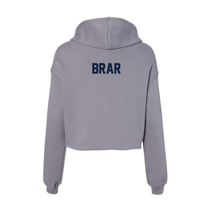 Xavier - NCAA Women's Golf : Hunar Brar - Women's Crop Fleece Hoodie-1