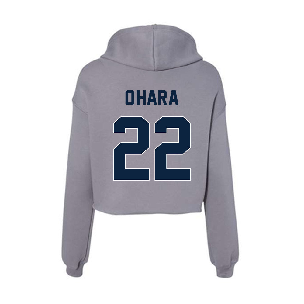 Xavier - NCAA Women's Lacrosse : Olivia O'Hara - Women's Crop Fleece Hoodie-1