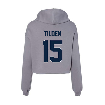 Xavier - NCAA Women's Volleyball : Ava Tilden - Women's Crop Fleece Hoodie-1