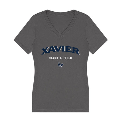 Xavier - NCAA Women's Track & Field : Brittany Baird - Women's V-Neck T-Shirt-0