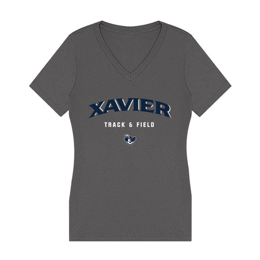 Xavier - NCAA Women's Track & Field : Brittany Baird - Women's V-Neck T-Shirt-0