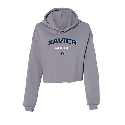 Xavier - NCAA Men's Basketball : Ruben Dominguez - Women's Crop Fleece Hoodie-0