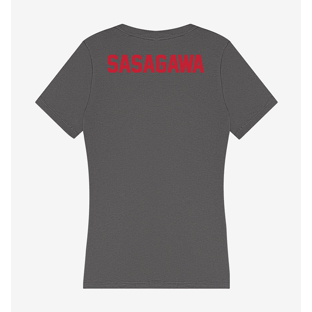 Seattle - NCAA Men's Tennis : Jun Sasagawa - Women's V-Neck T-Shirt-1