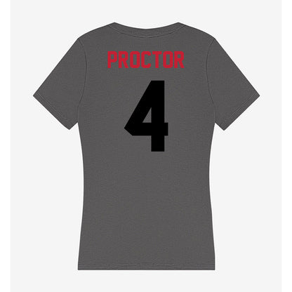 Seattle - NCAA Women's Basketball : Fia Proctor - Women's V-Neck T-Shirt-1